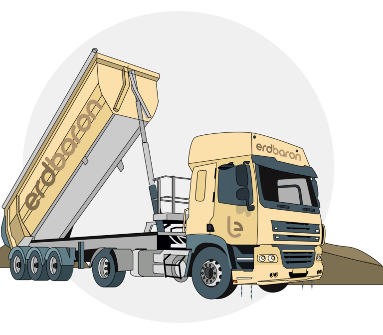 Muldenkipper für Schüttguttransport
